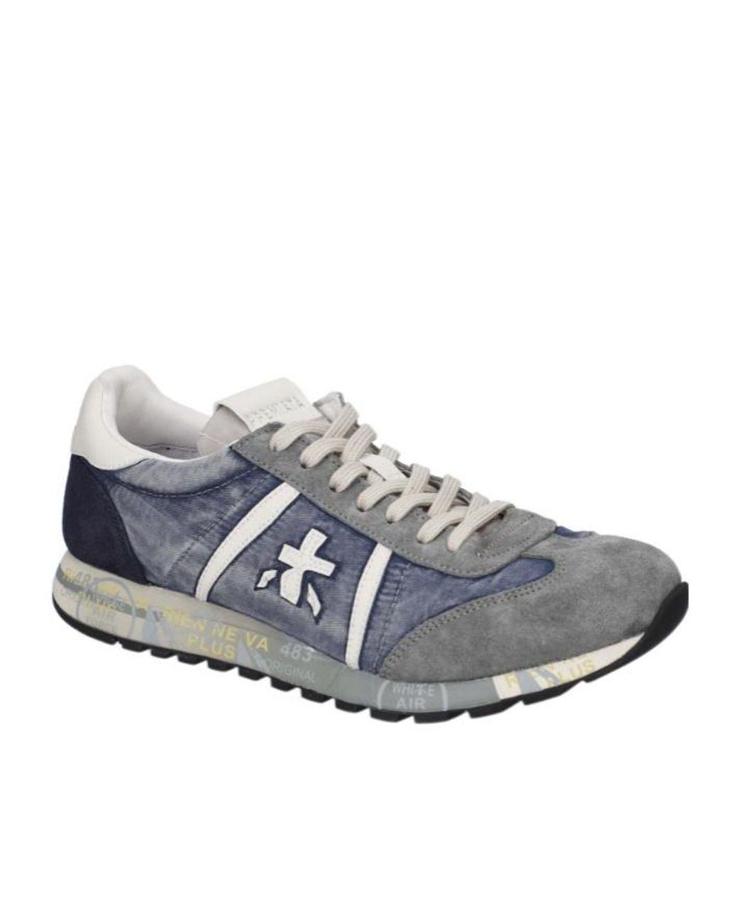 Premiata Gray Lace-Up Sneakers for men