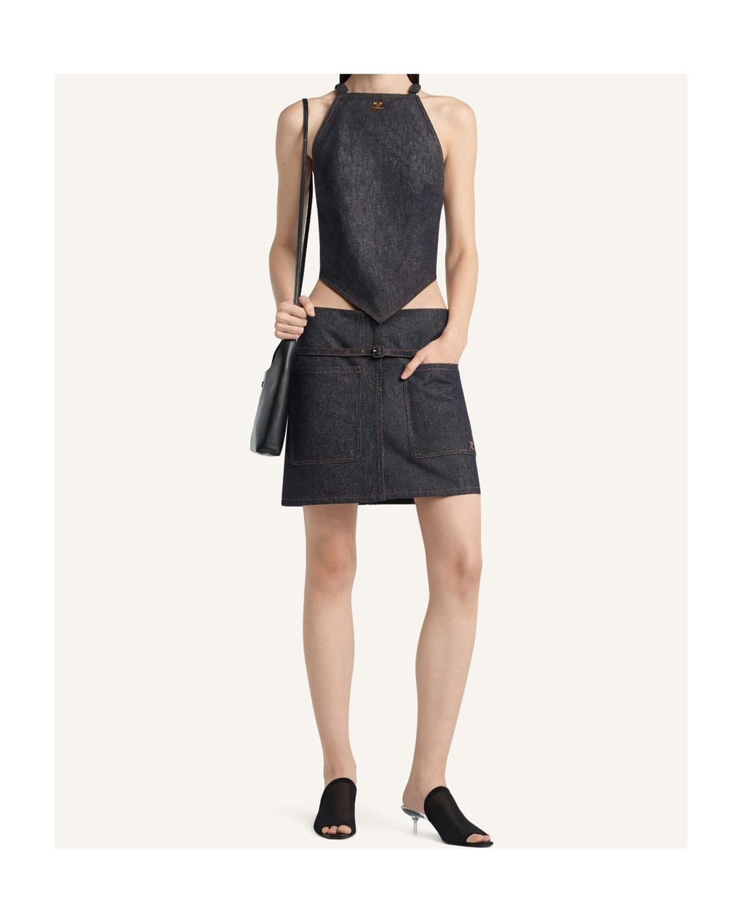 Courreges Blue Sleeveless Top