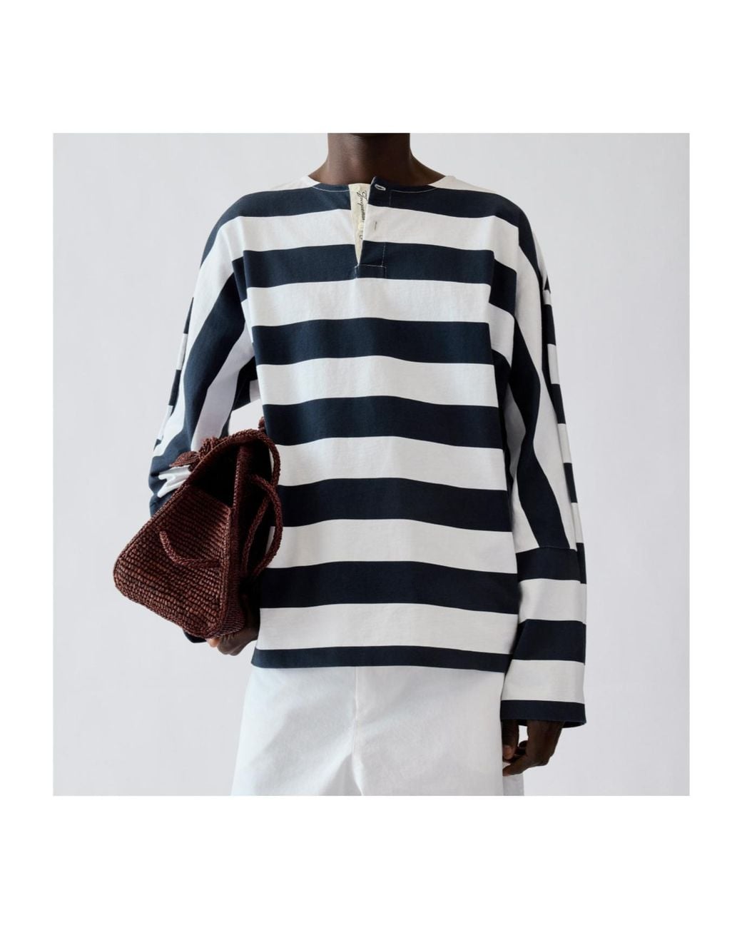 Jacquemus Blue The Marinière Long-Sleeve T-Shirt for men
