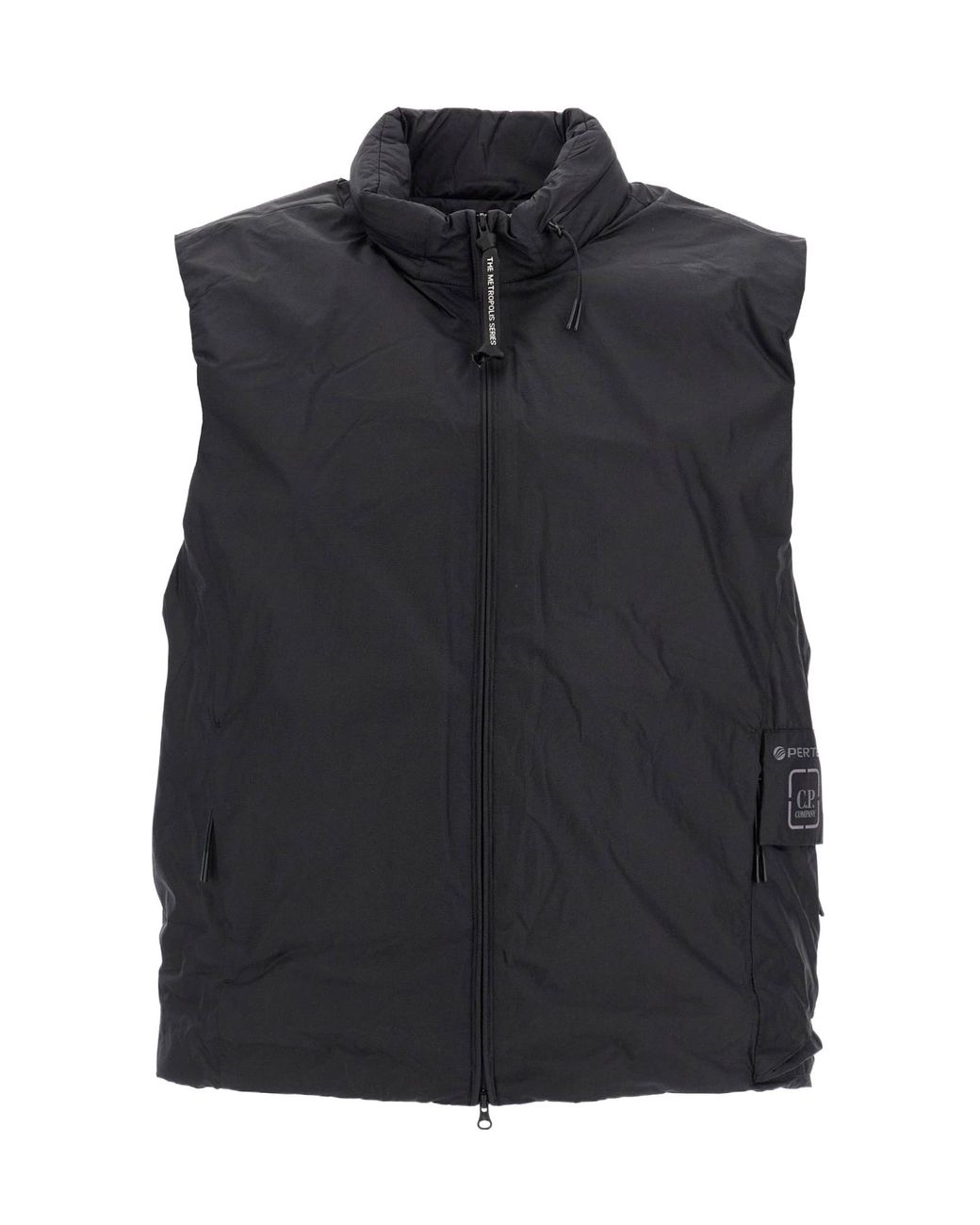 C P Company Black Logo Jacket for men
