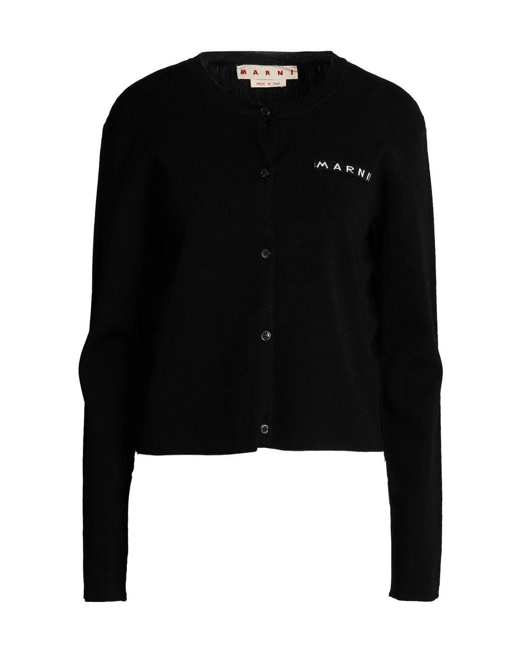Marni Black Cardigan Viscose, Polyamide, Elastane