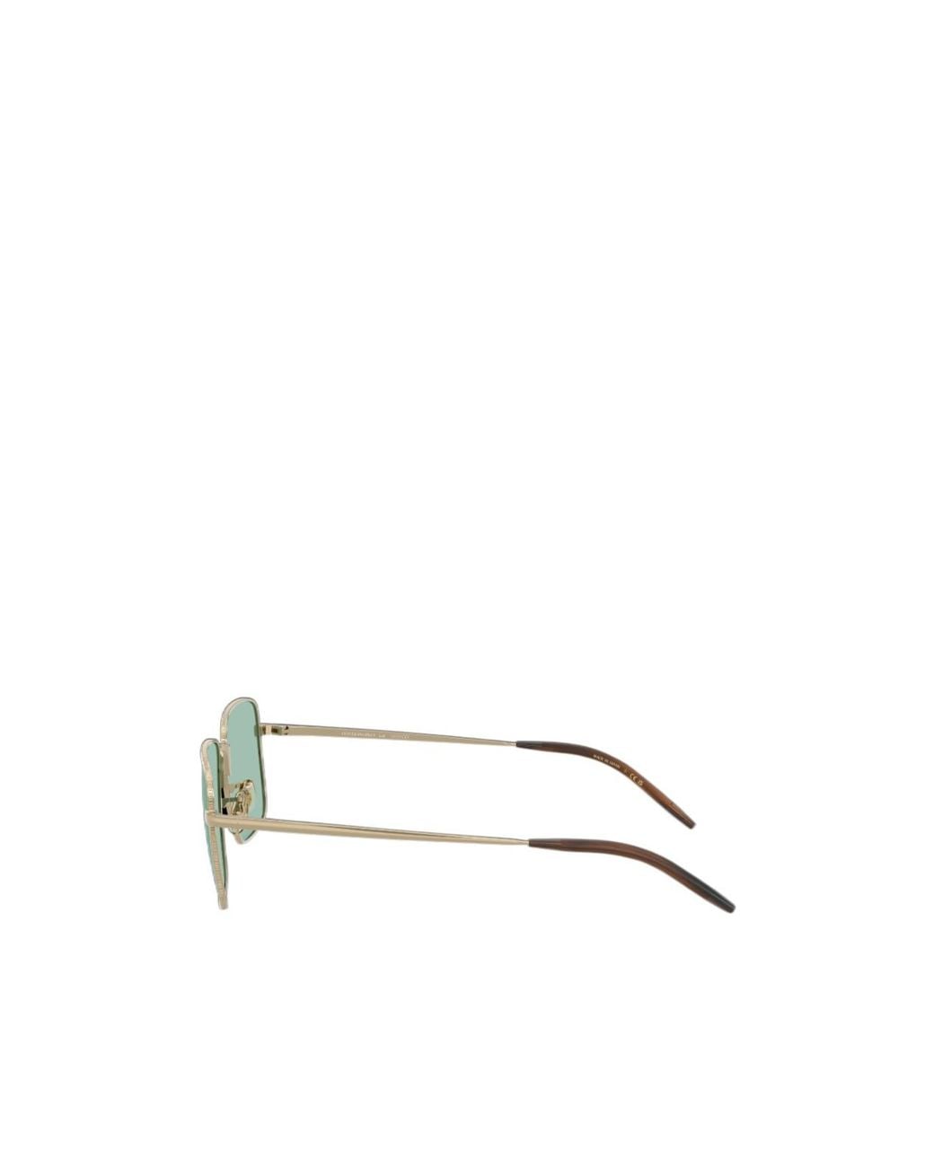 Oliver Peoples Green Welston Square-Frame Titanium Glasses for men