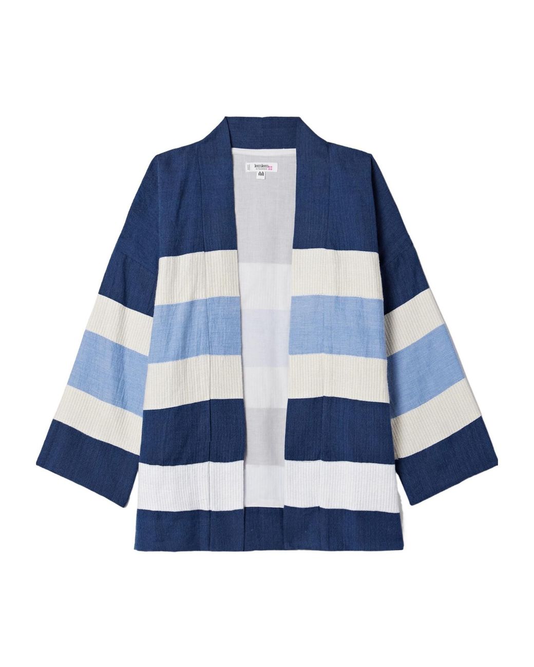 Lemlem Blue Striped Cotton Jacket