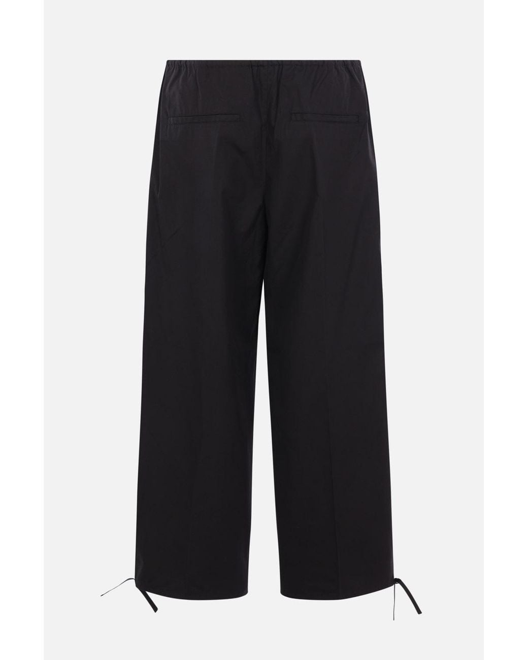 Totême  Black Drawstring-Fastening Trousers