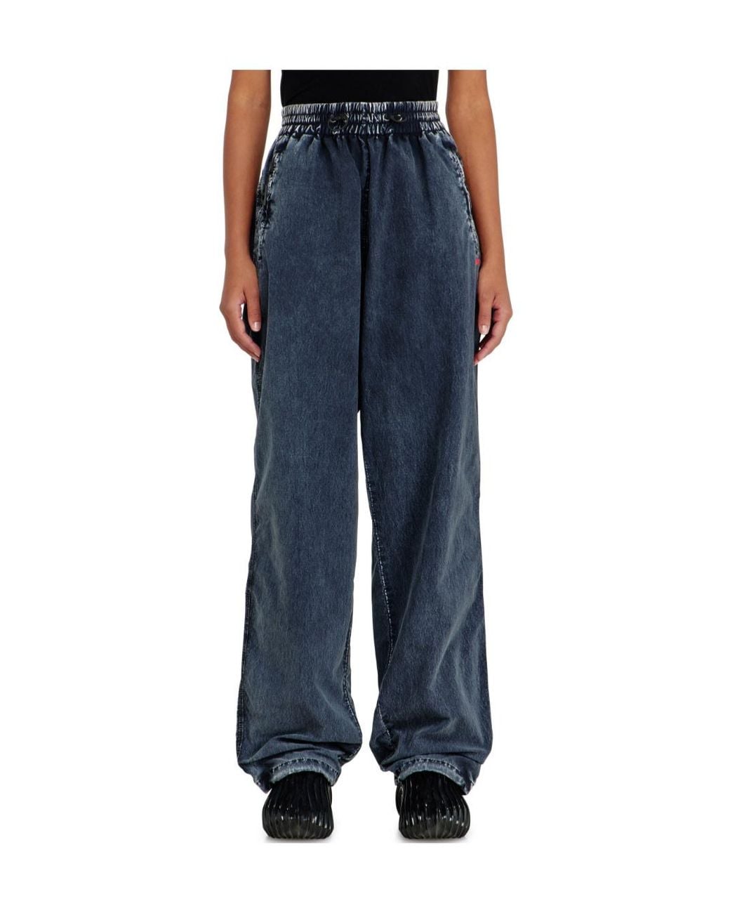 DIESEL Blue P-Apyri Wide-Leg Pants