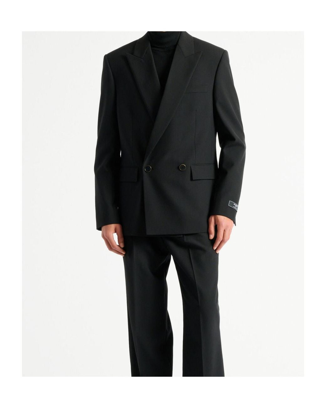 Balmain Black Wool 2-Button Jacket for men