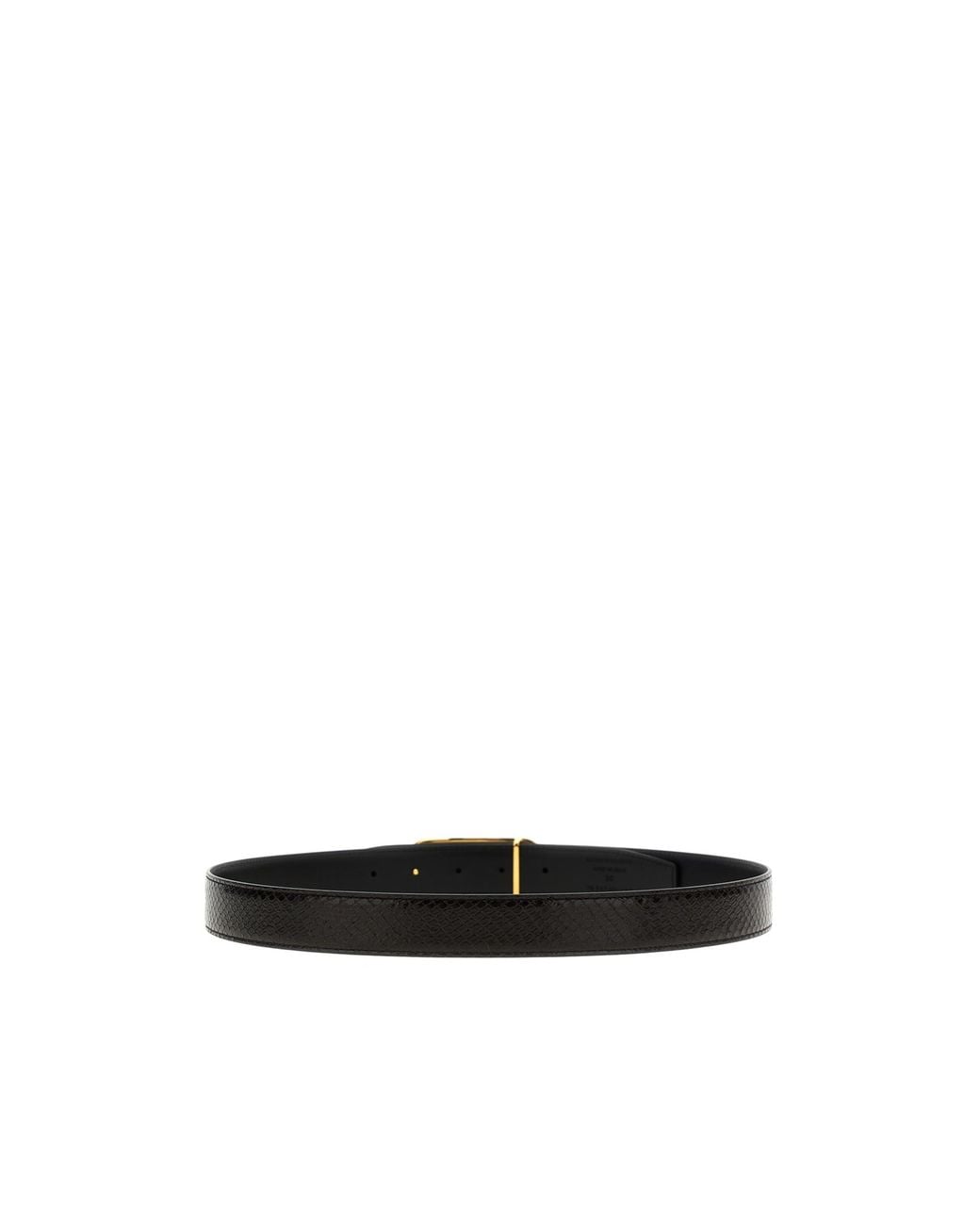 Tom Ford White T-Logo Reversible Belt for men