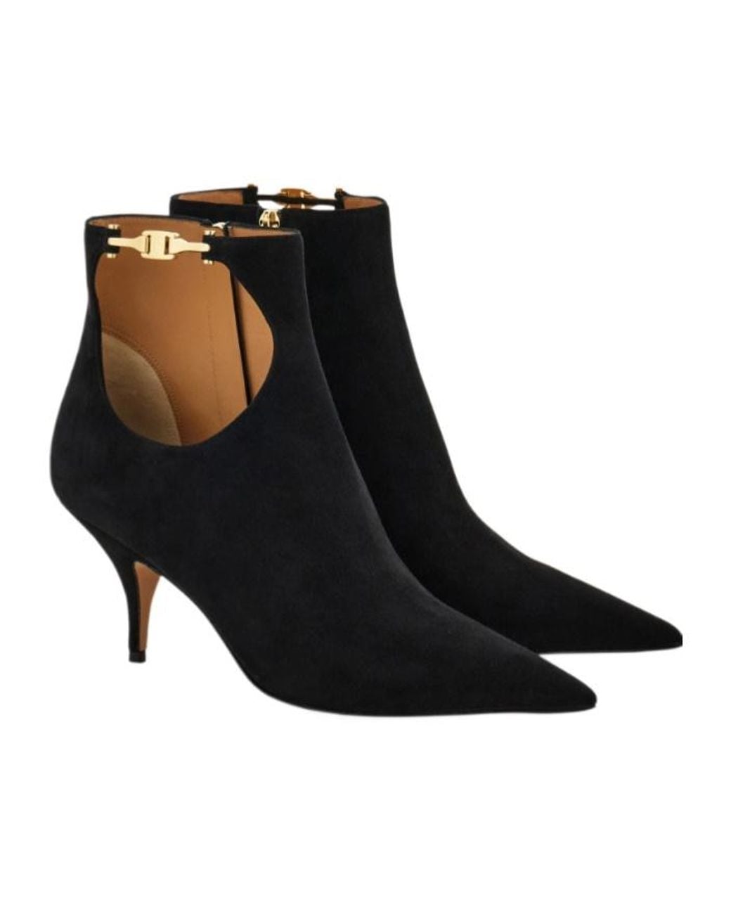 Ferragamo Black Cutout Ankle Boot