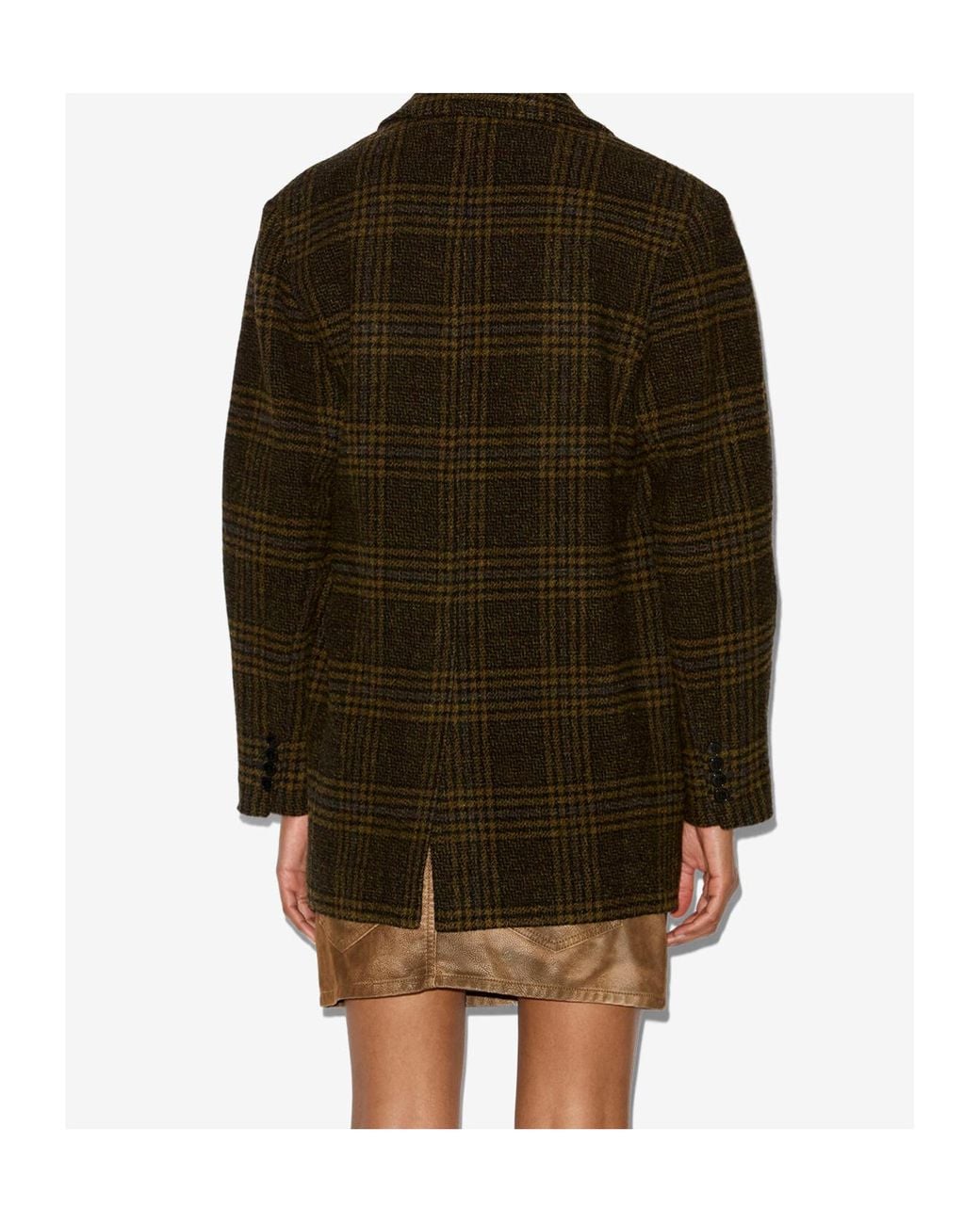 Isabel Marant Black Isabel Marant Étoile Double-Breasted Checked Blazer