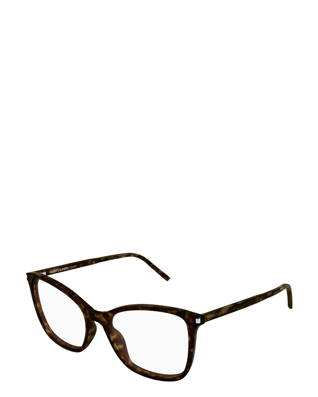 Saint Laurent White Geometric Glasses