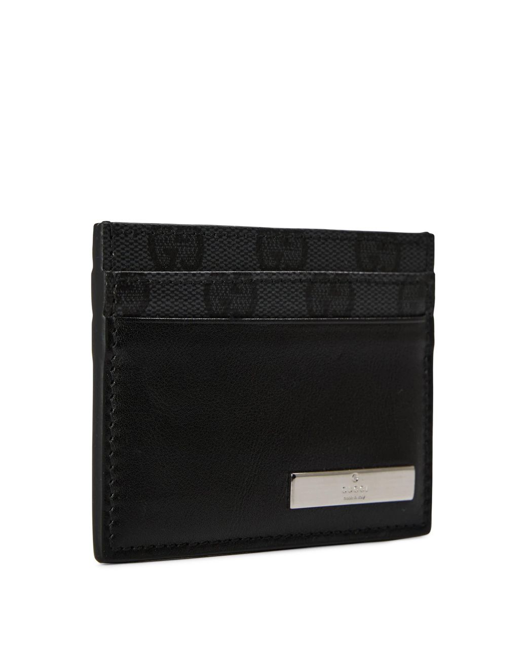 Gucci Black Slim Card Holder for men