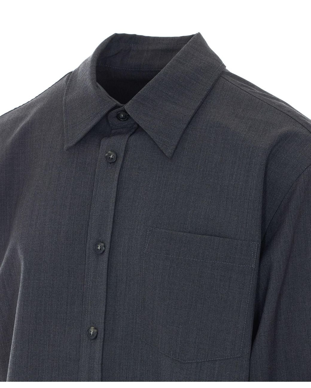 A.P.C. Blue Buttoned Overshirt for men