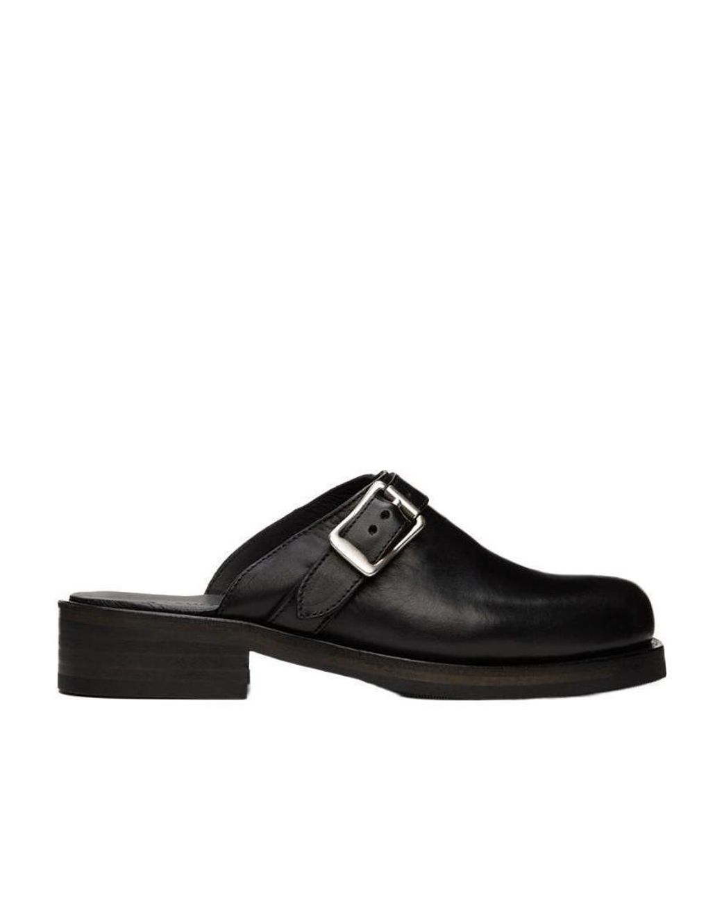 Our Legacy Black Camion Buckle Detailed Mules for men