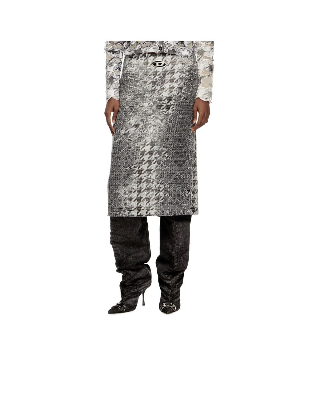DIESEL Gray D-Venus Boots