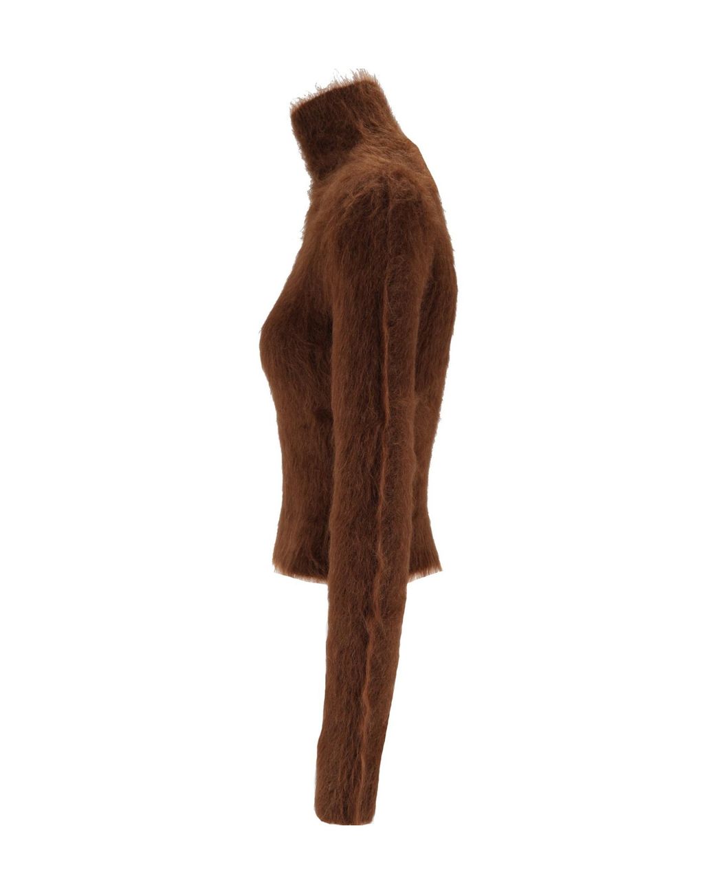 Dondup Brown High-Neck Knit Sweater