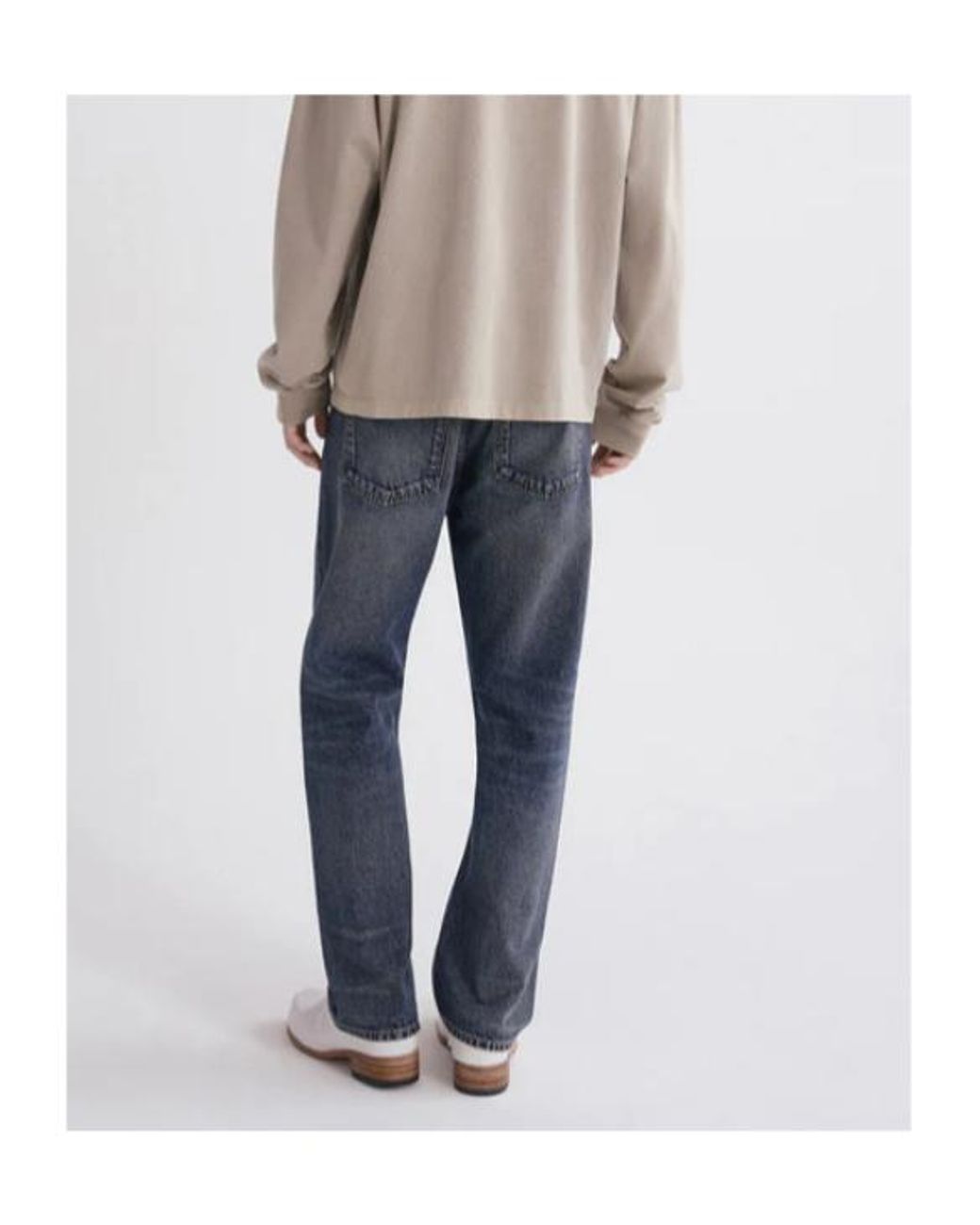 Agolde Blue Faded Straight-Leg Jeans for men