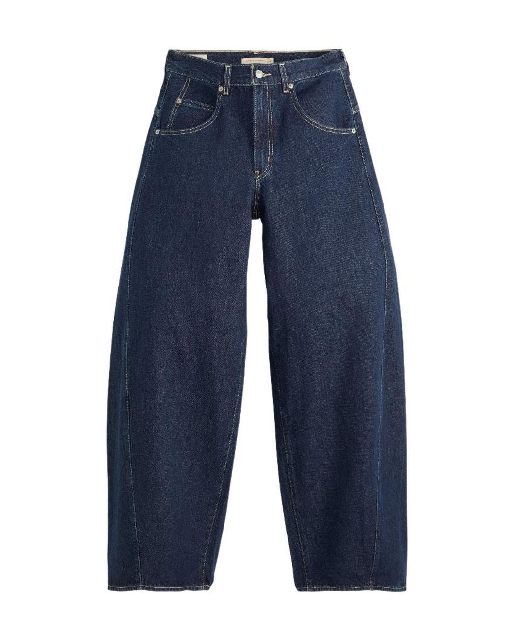 Levi's Blue Super Baggy Barrel Jeans