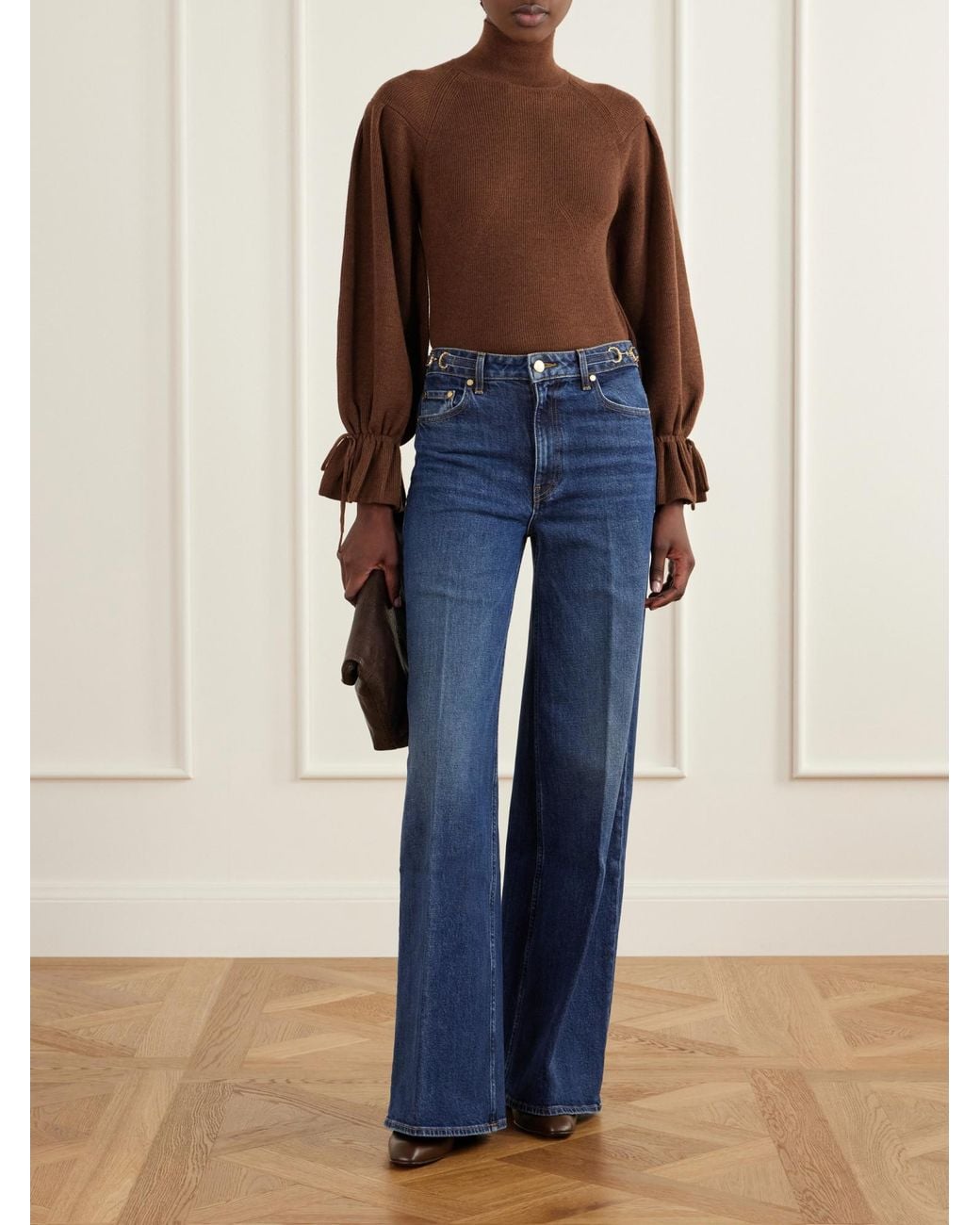 Ulla Johnson Blue Loose-Leg Jeans