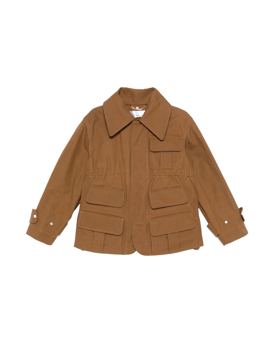 Victoria Beckham Brown Cotton Jacket
