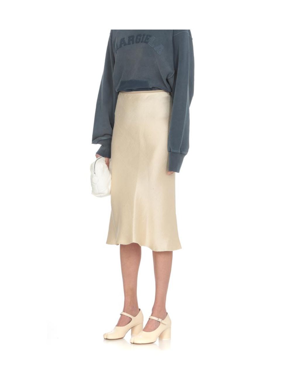 Maison Margiela Natural Flared Hem Skirt