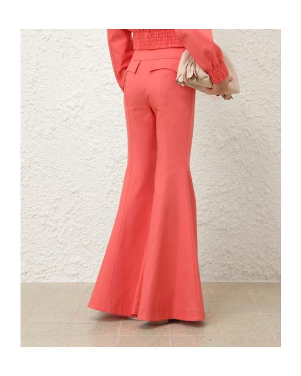 Zimmermann Pink Alchemy Drill Super Flare Pants