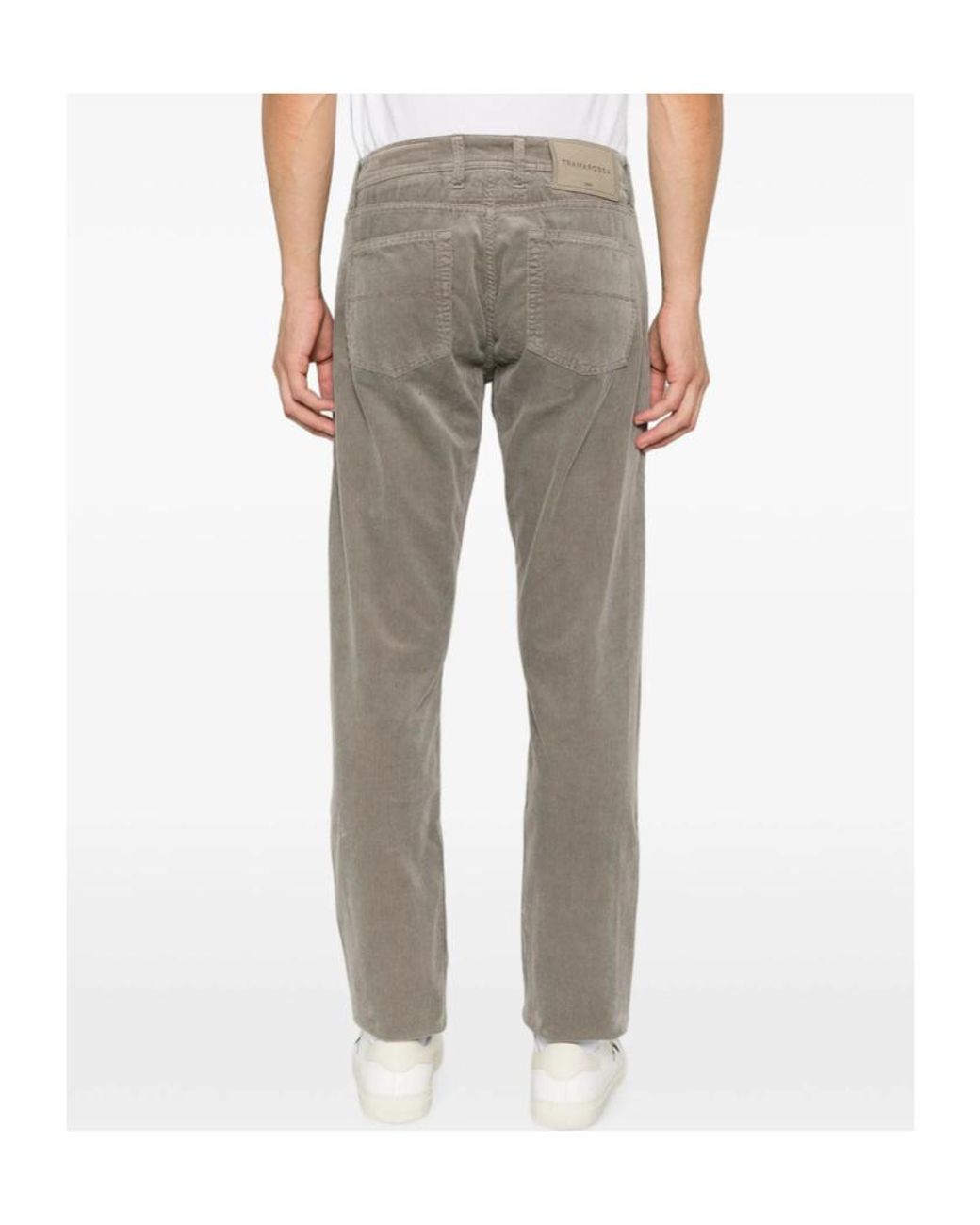 Tramarossa Gray Straight-Leg Casual Pants for men