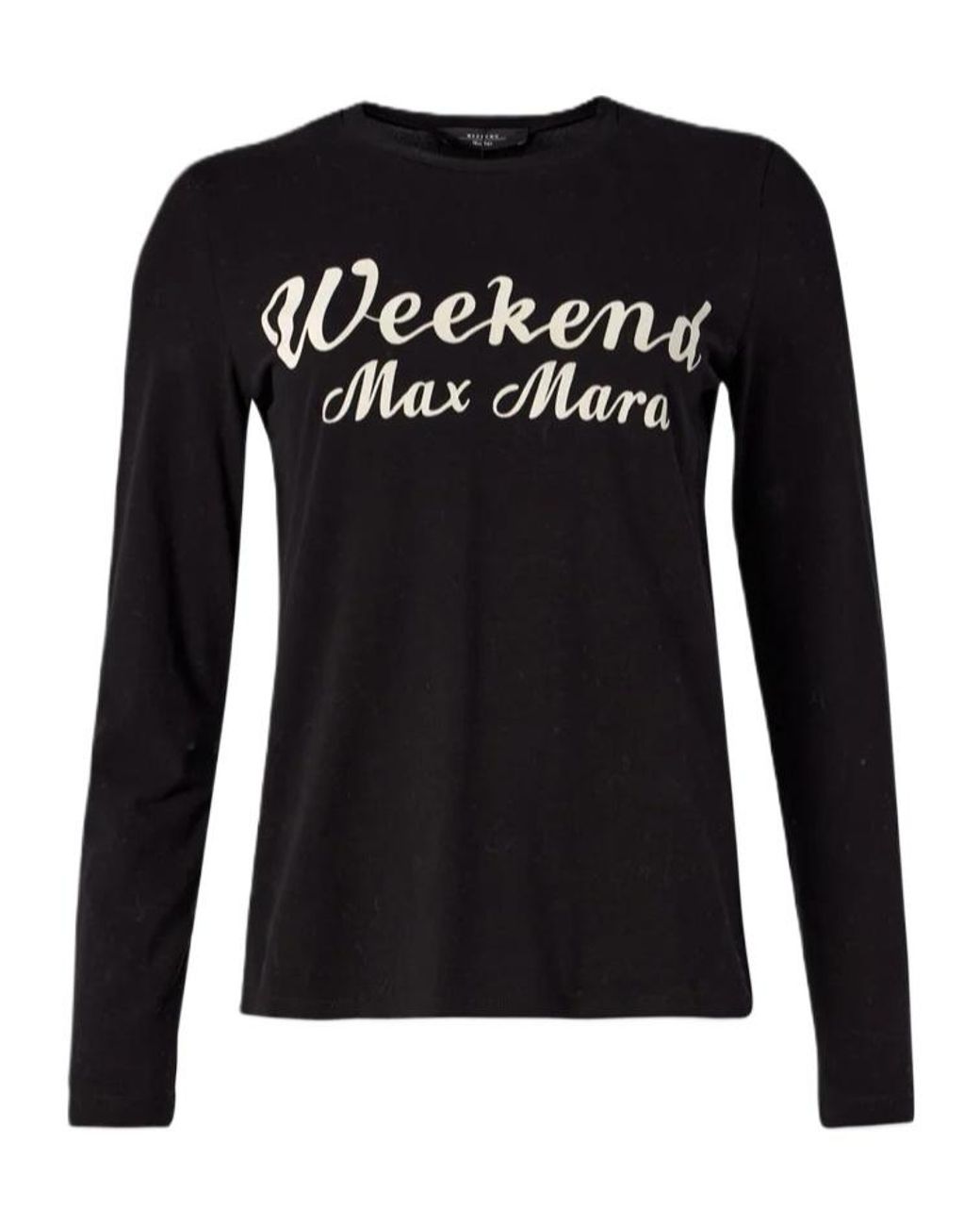 Weekend by Maxmara Black Long-Sleeved T-Shirt