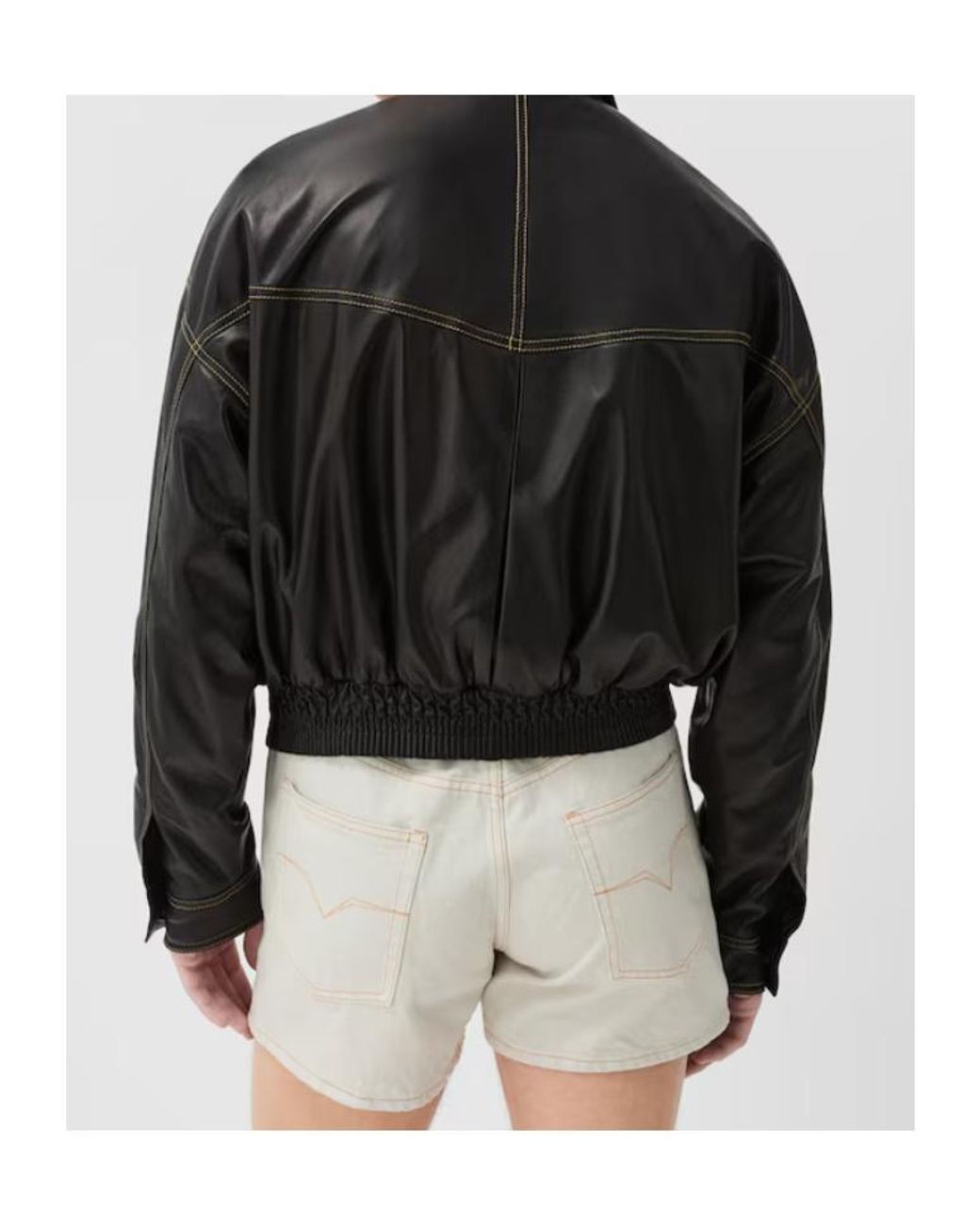 Versace Black Leather Jackets for men