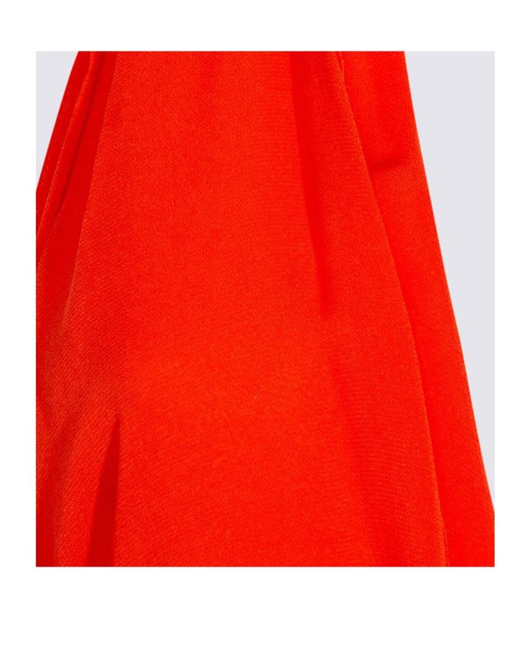 Blumarine Red V-Neck Open-Back Dress