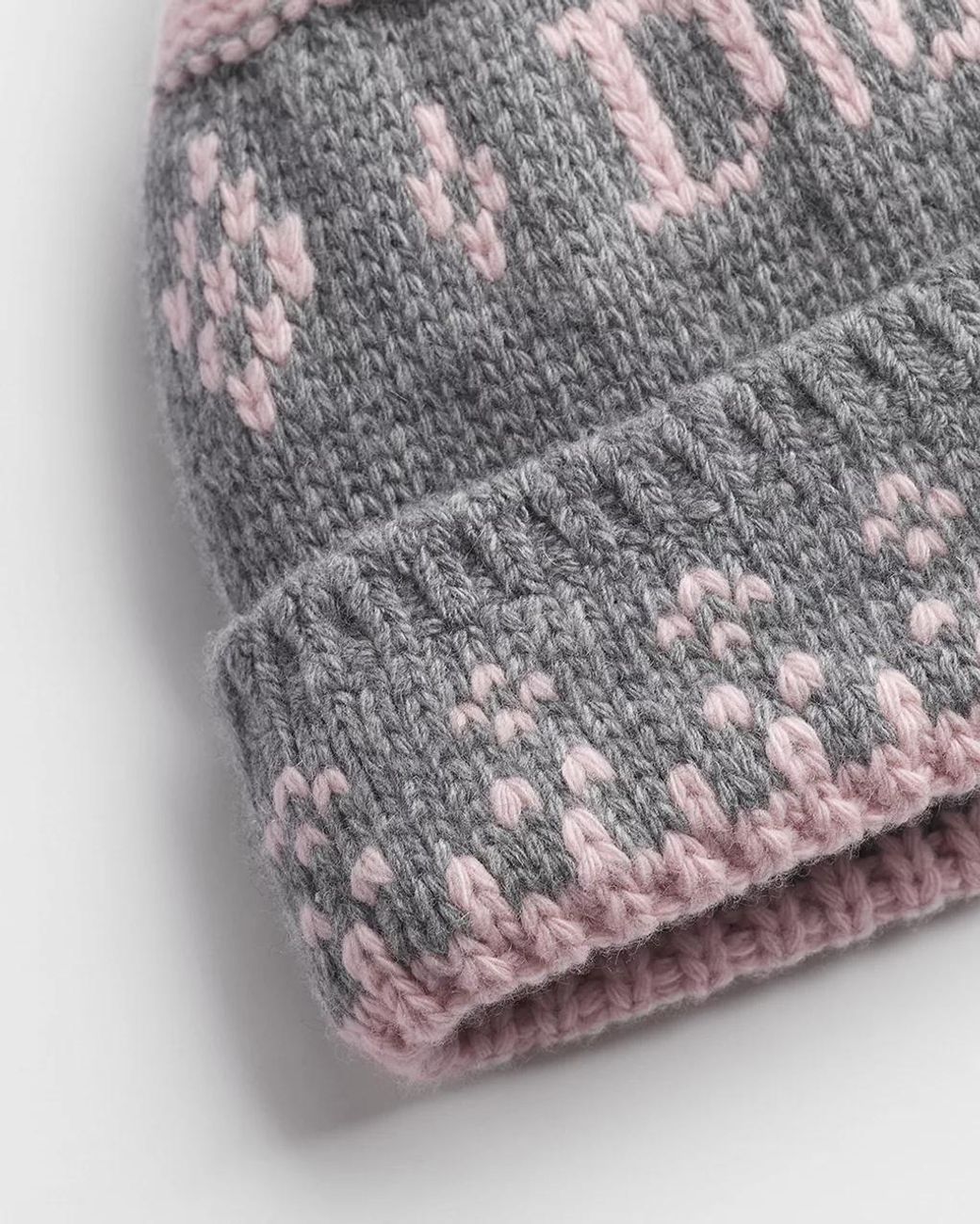 Dior Gray Alps Snowflake Beanie