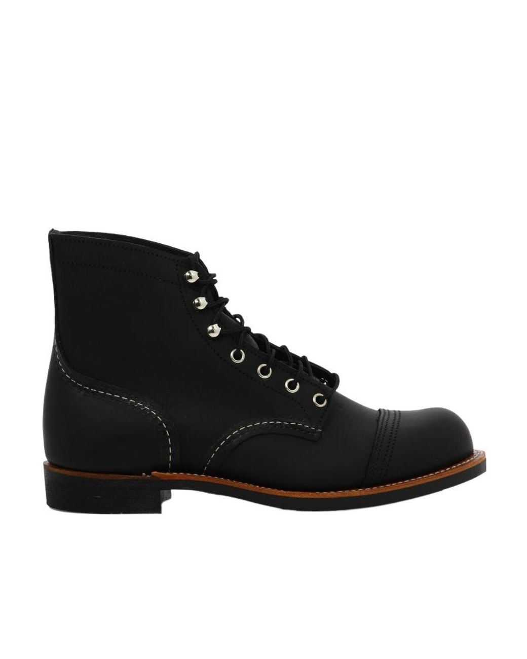 Red Wing Black Logo Logo Short Boots for men
