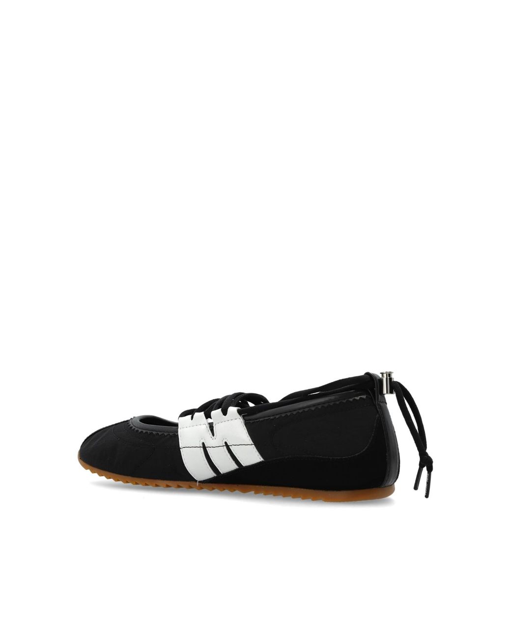Marc Jacobs Black Logo Printed Ballet Flats