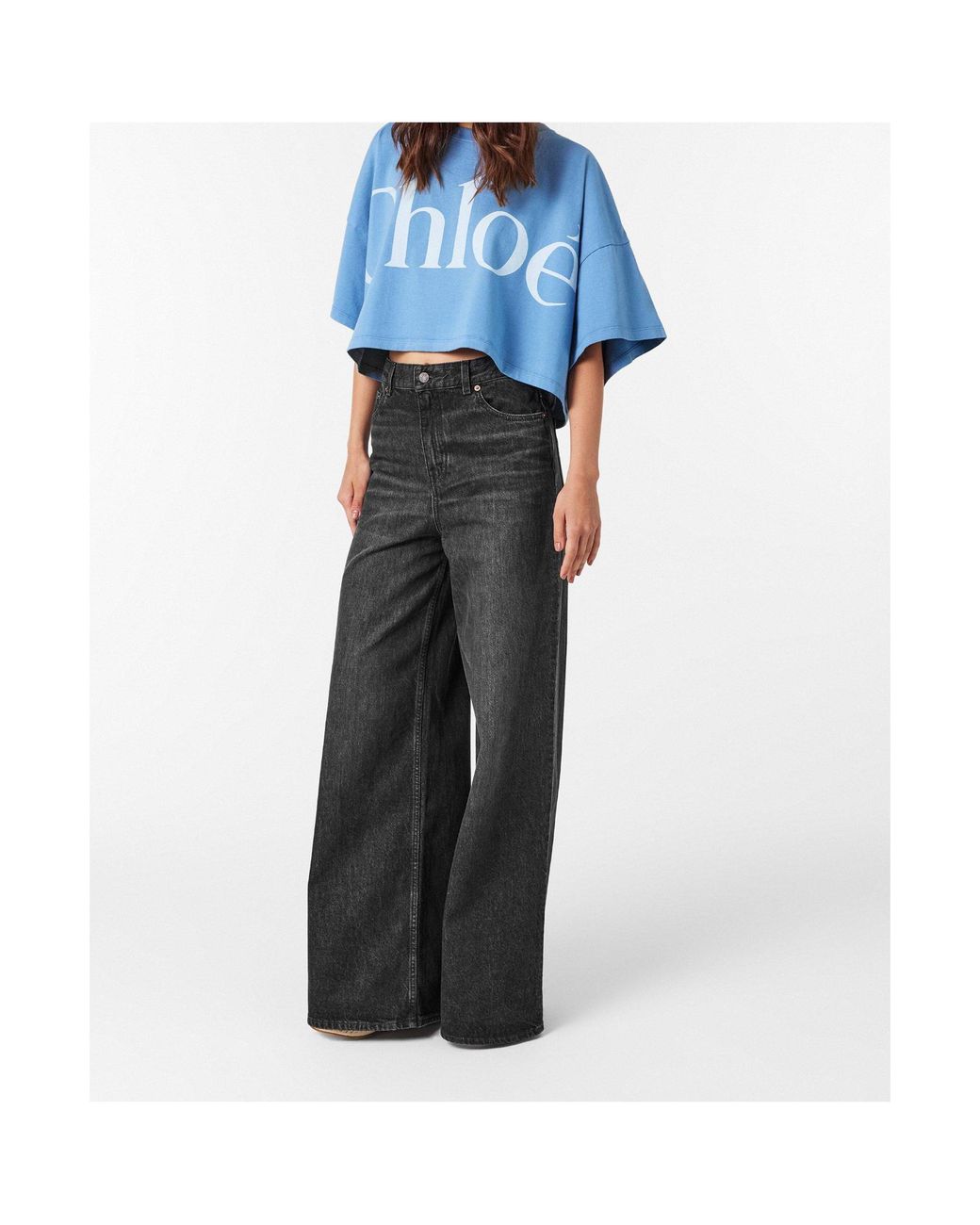 Chloé Black Straight-Leg Jeans