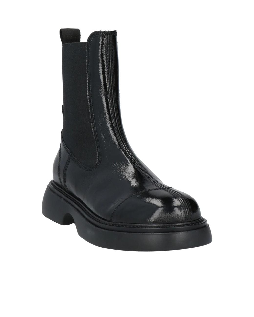 Ganni White Simple Chunky Heel Ankle Boots