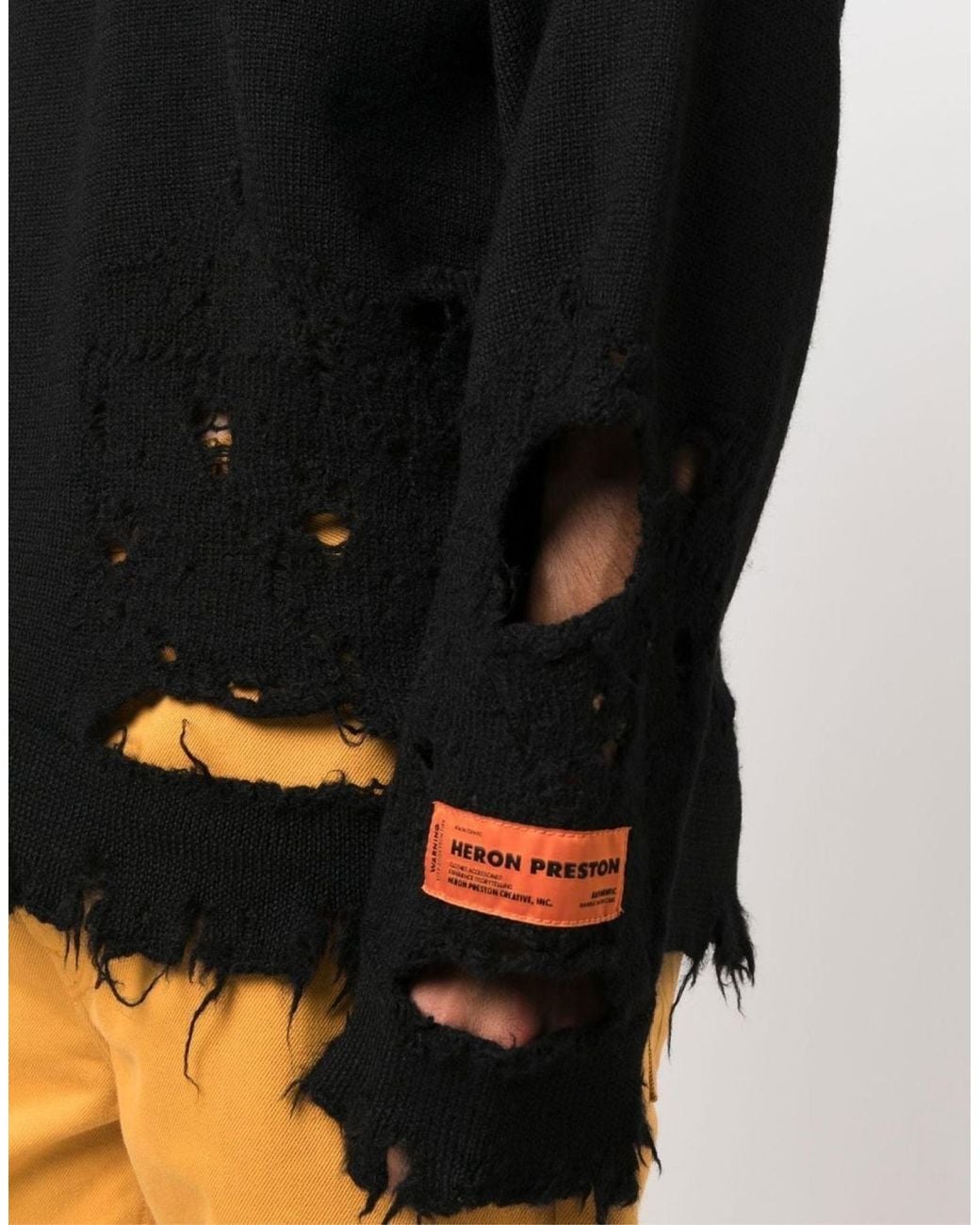 Heron Preston Black Logo Knitwear for men