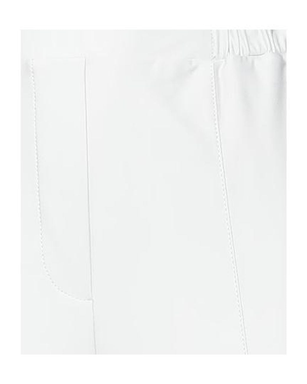 Max Mara White Solid-Color Cargo Pants