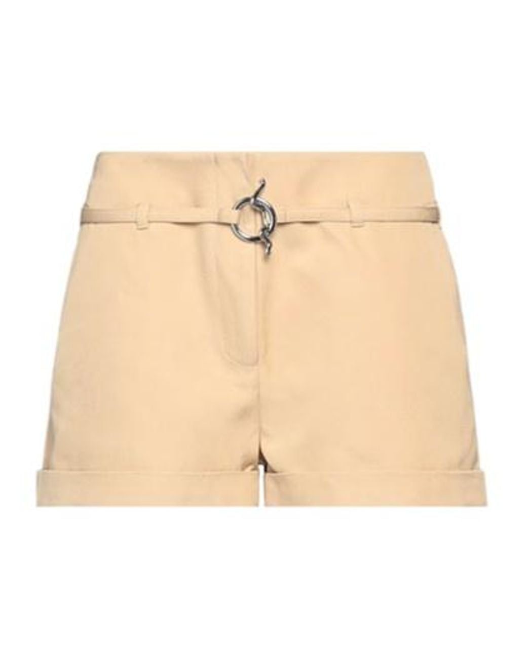 Ganni Natural Belt Shorts