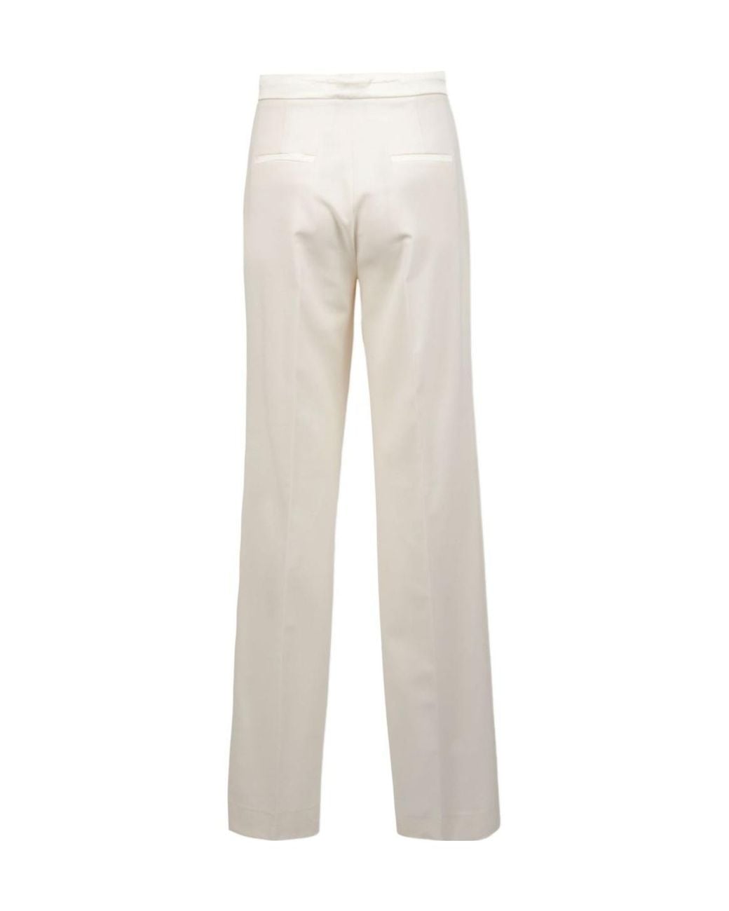 Antonelli White Embossed Casual Pants
