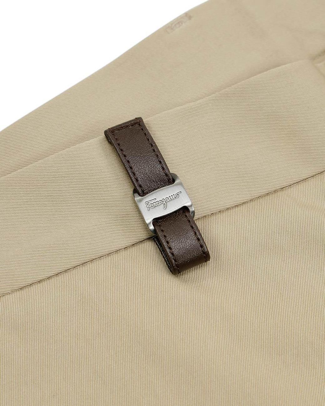Ferragamo Natural Straight Casual Pants for men