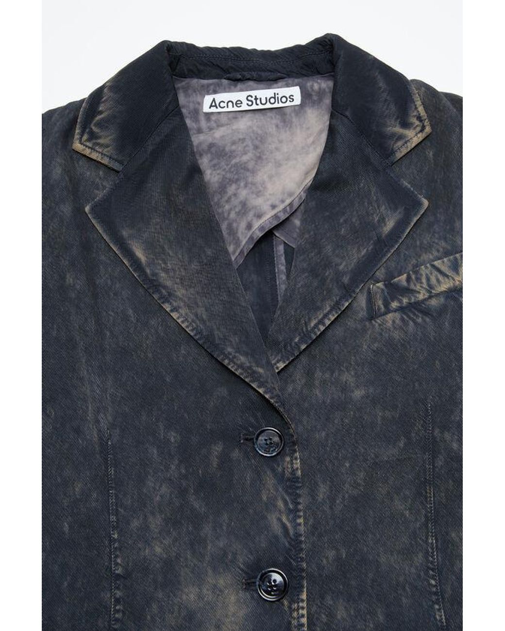 Acne Blue Single-Breasted Jacket