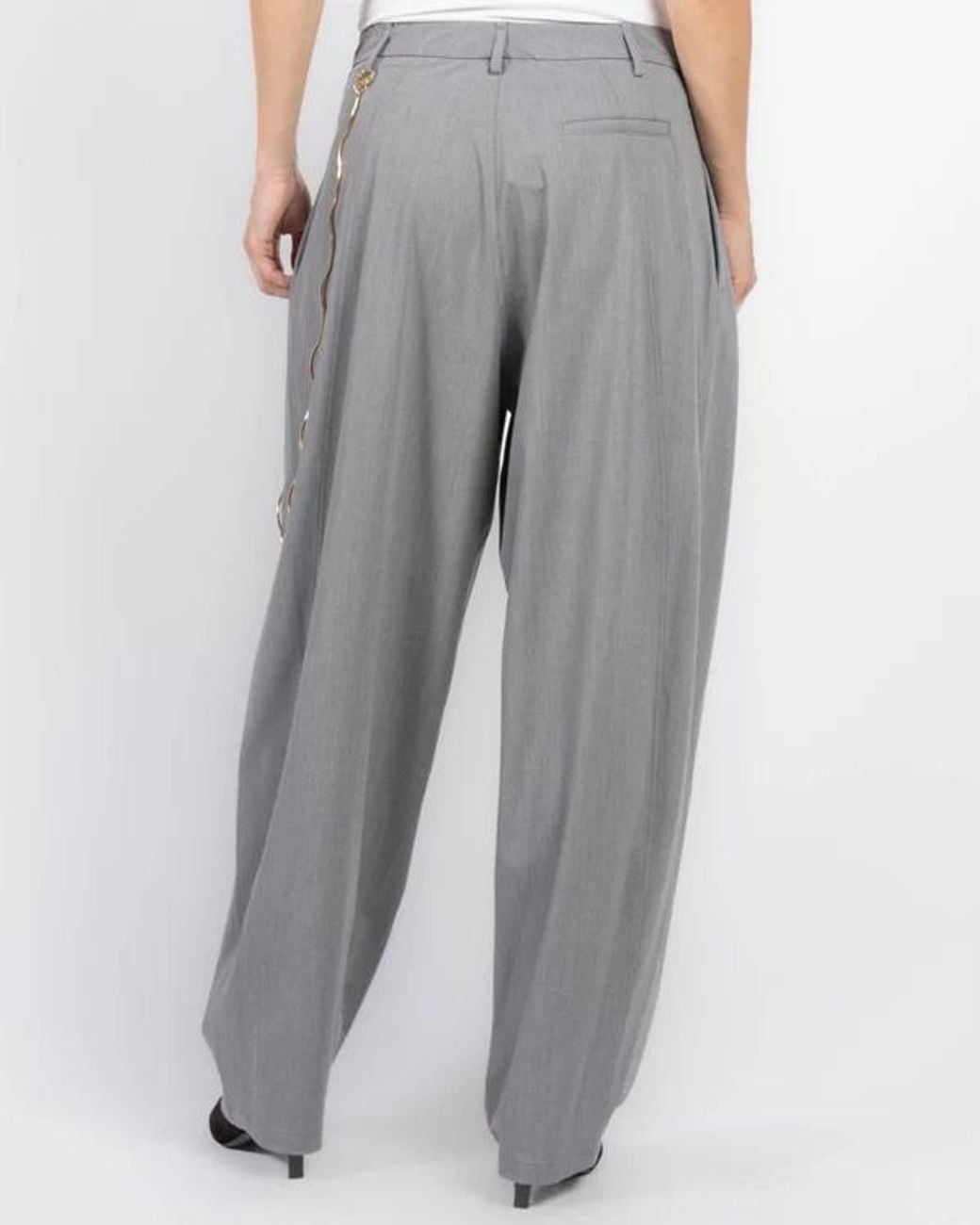 DARKPARK Gray Phebe Chain-Detail Pants