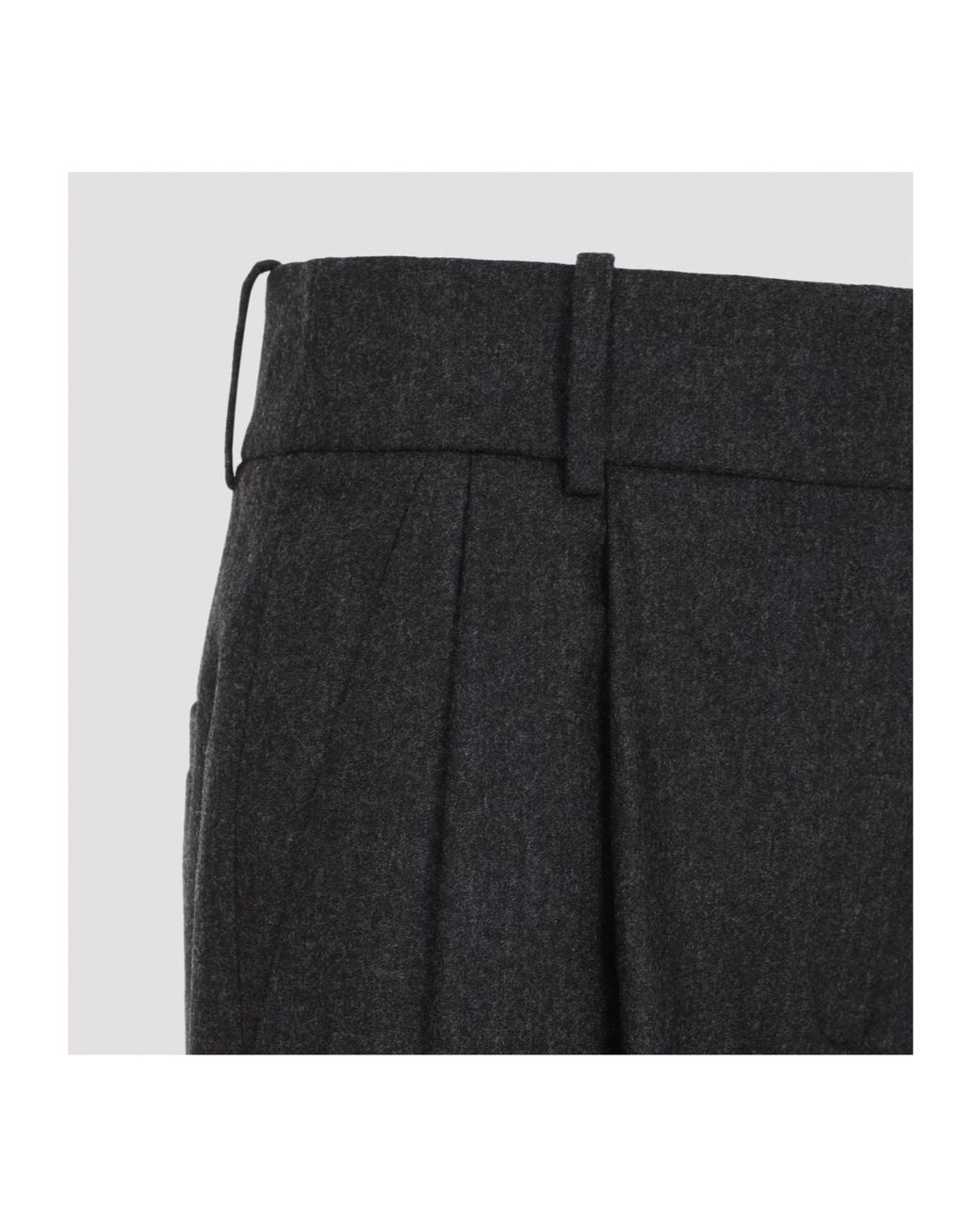 Giorgio Armani Blue Tailored Wide-Leg Pants
