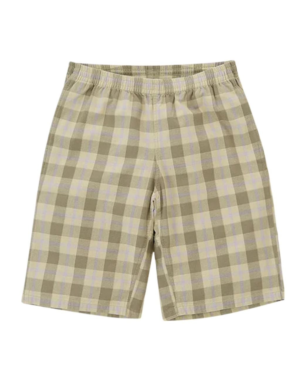 Gramicci Natural Plaid Shorts for men