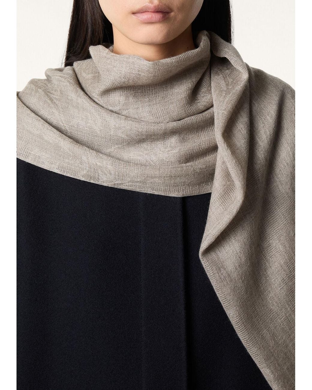 Loro Piana Gray Cardo Scarf