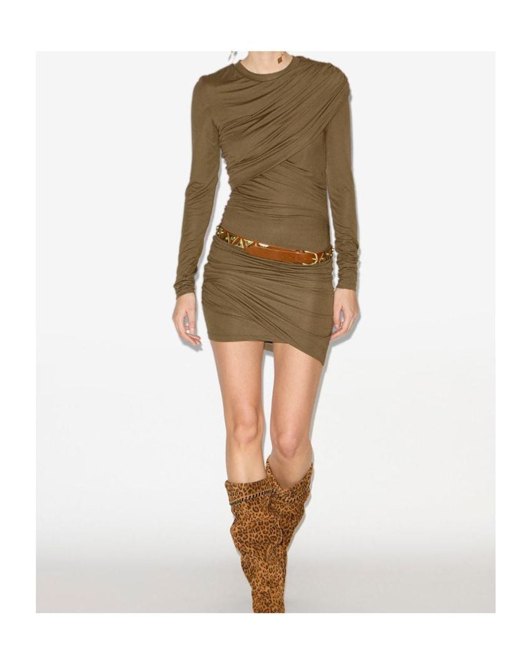 Isabel Marant Green Denise Dress