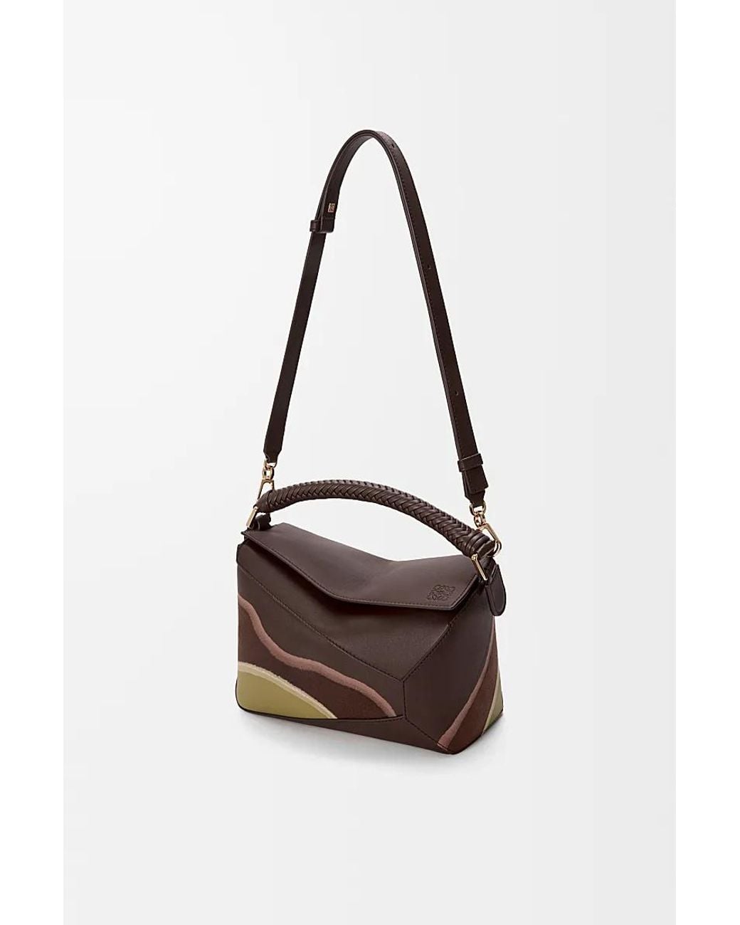 Loewe Brown Small Puzzle Edge Bag