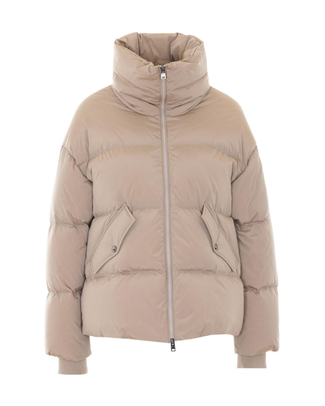 Woolrich Natural Kelly High Neck Down Jacket