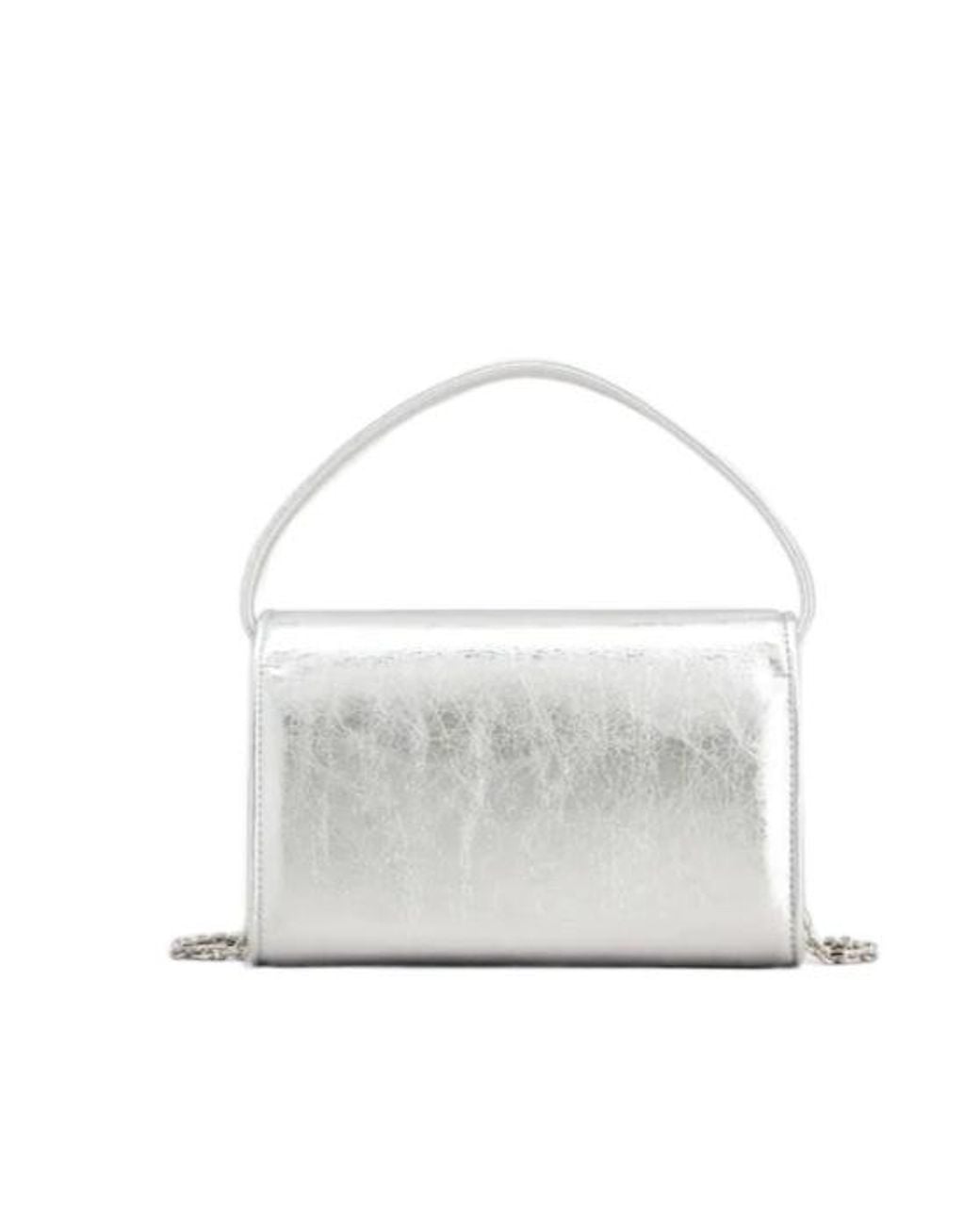 Roger Vivier White Pilgrim Embellished Micro Tote Bag