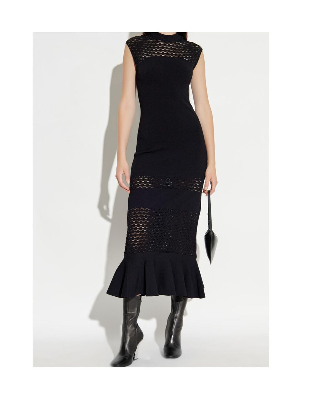 Lanvin Black Midi Dresses