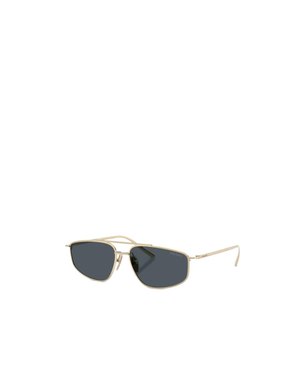 Prada White Eyewear Geometric Frame Sunglasses